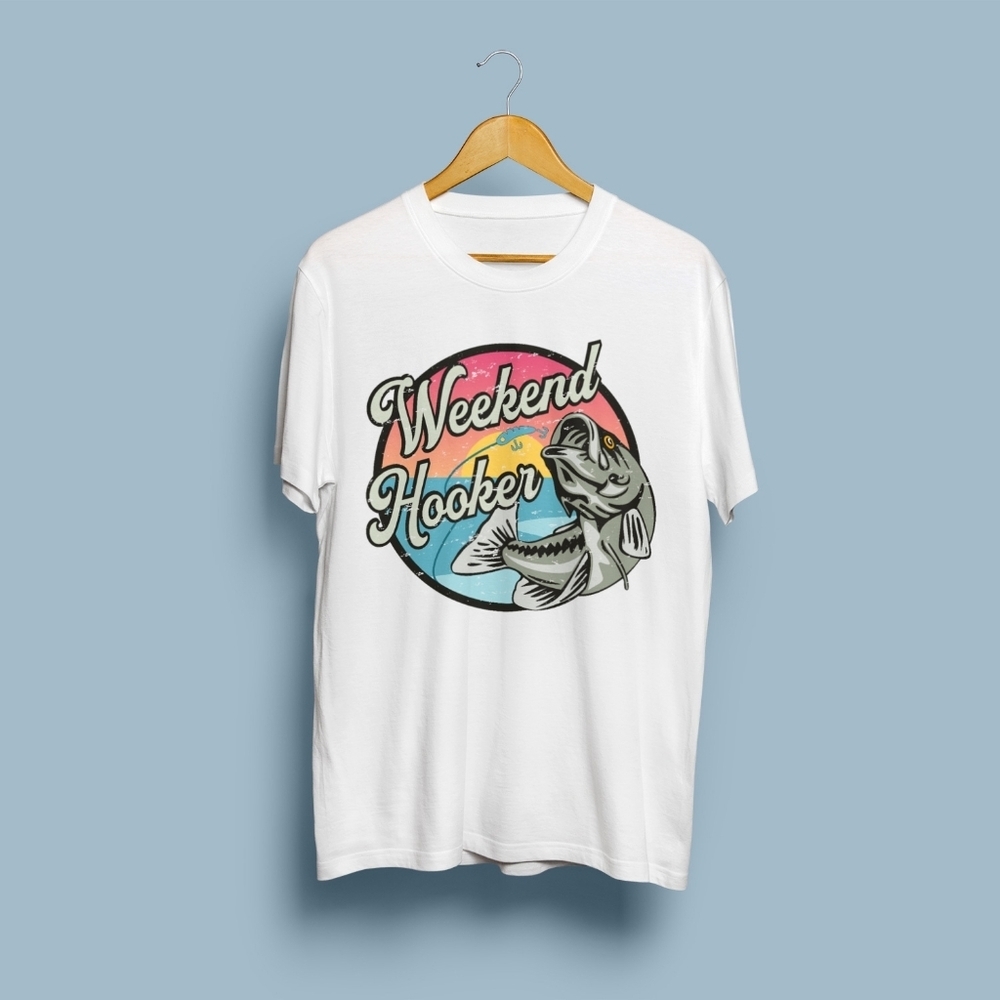 Weekend Hooker Fishing‎ Unisex T-shirt